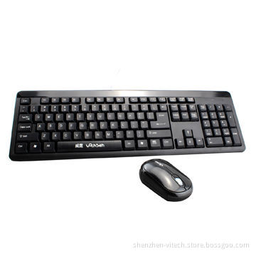 Wireless keyboard and mouse combo, mini receiver, 10m work distance